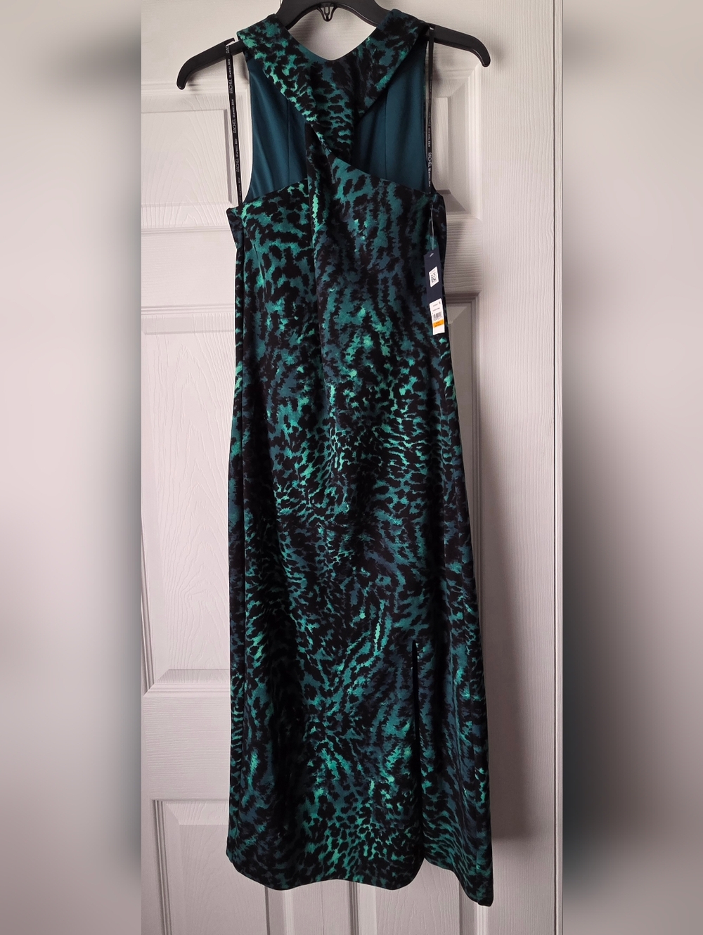 NWT Rachel Rachel Roy Twisted Neck Animal Print Maxi Dress S - Picture 7 of 16